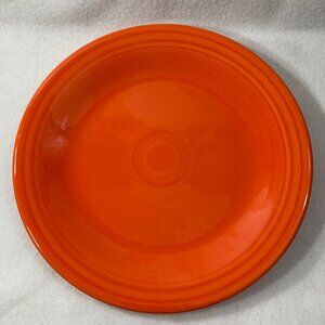 Fiesta Dinner Plate 10.5" Poppy Orange Glaze CCCE Homer Laughlin China Lead Free